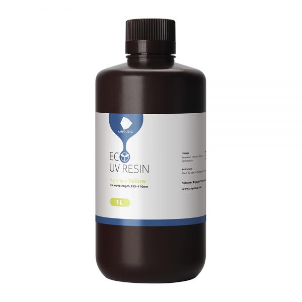 Экологичная фотополимерная смола ANYCUBIC ECO RESIN Нежно желтый 1 л.